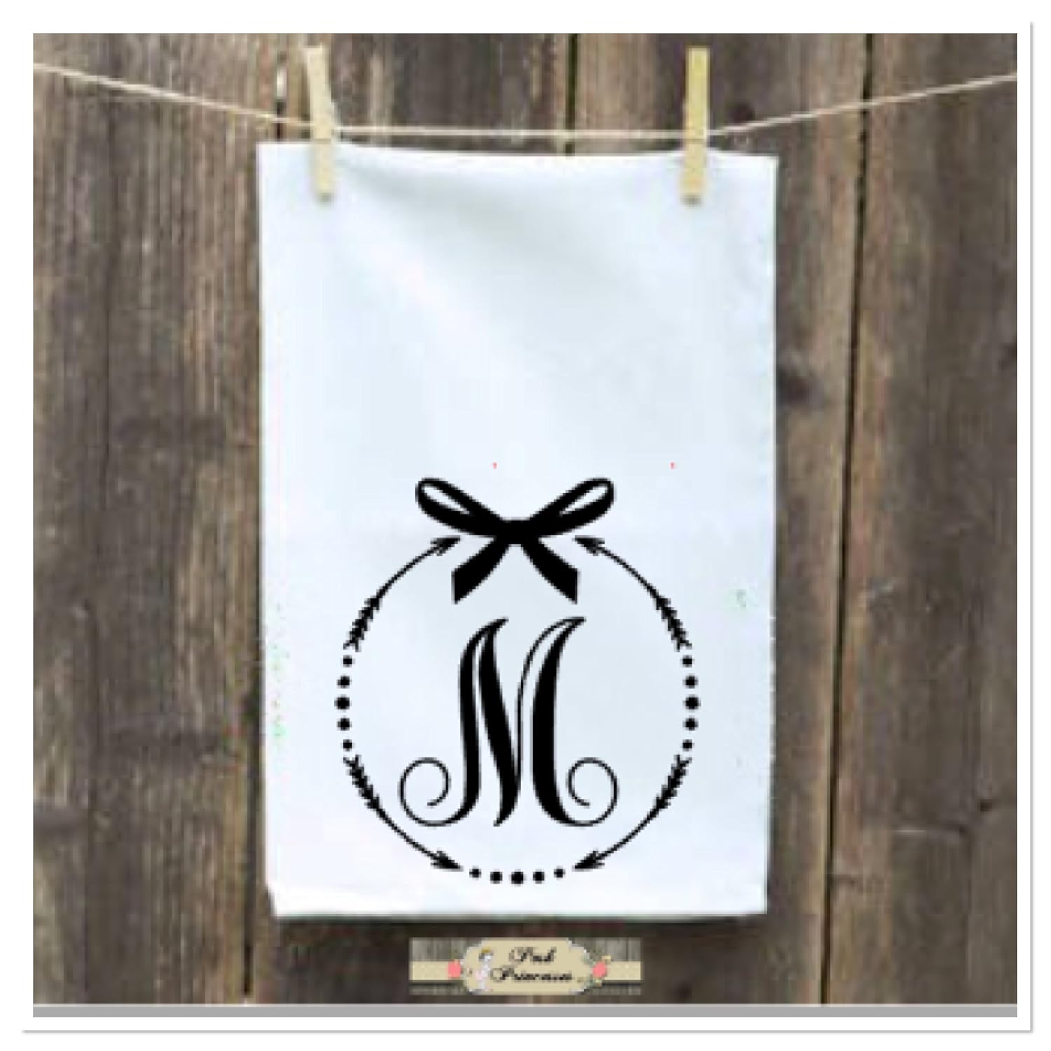 Amazon Com Flour Sack Towel Farmhouse Style Personalized