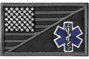 LEGEEON ACU EMS EMT USA Flag Subdued Paramedic Medical Morale Tactical Army Gear Touch Fastener Patch