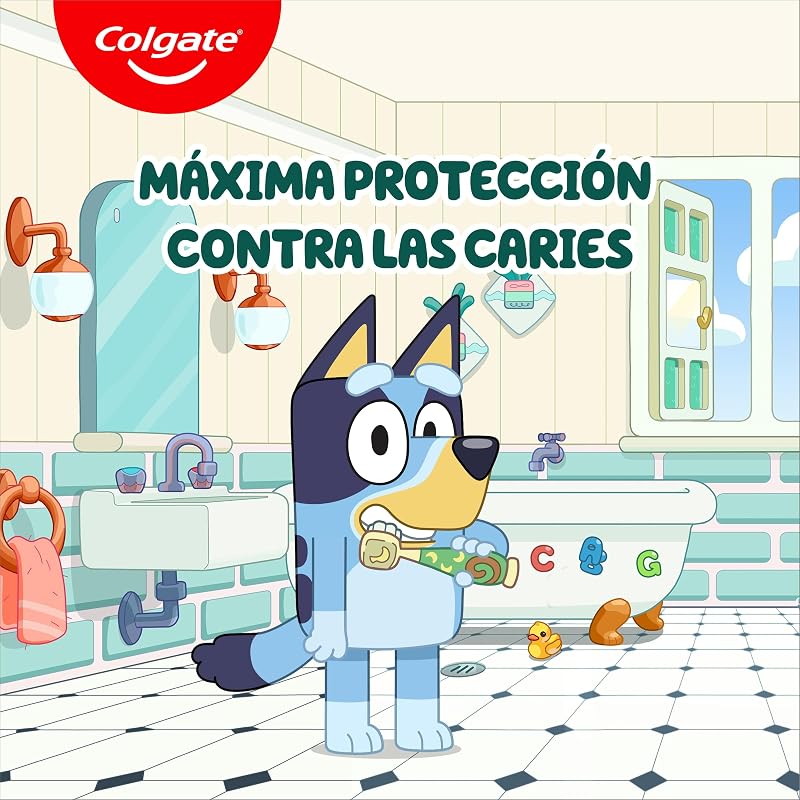 Kids Bluey, Pasta Dientes Infantil Menta 6+ Años, 12x50 ml