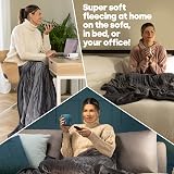 LIVIVO Electric Heated Blanket 160x130cm Ultra Soft Fleece 9 Heat Settings view 4