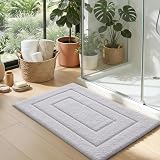DEXI Bath Mat 50x80 cm Extra Soft Microfiber Non-Slip White view 4