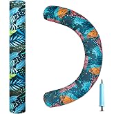 Inflatable Swimming Noodles Set - 2 Pack Fabric Covered Pool Floats for Adults, Pool Noodles Curved Swimming Pool Float for Adult Summer Beach Party Vacation Pool Sea Beach Lake