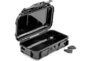 Seahorse 56 OEM Portable Waterproof Dry Box Hard Protective Micro Case - Mil Spec/USA Made / IP67 Waterproof/Lockable/Airtight/Smell Proof - for Hand Tools, Ammo Boxes, Stash Box