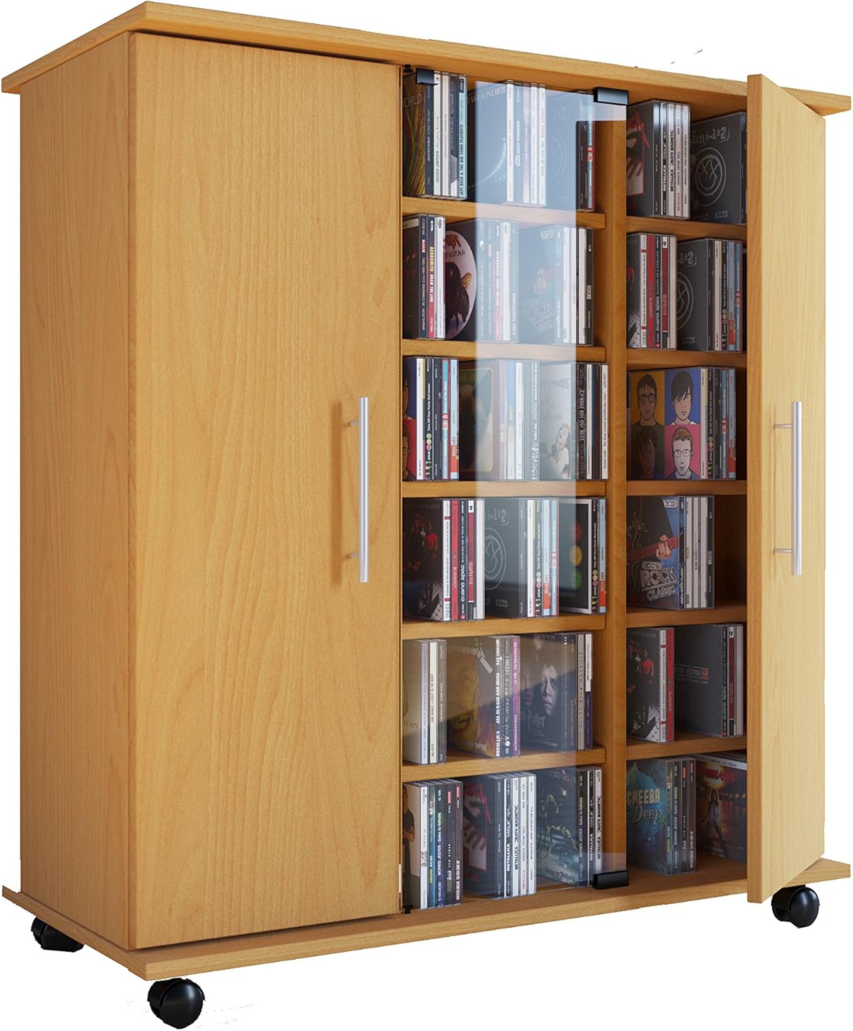 VCM Regal DVD CD Rack Sideboard Medienregal Medienschrank