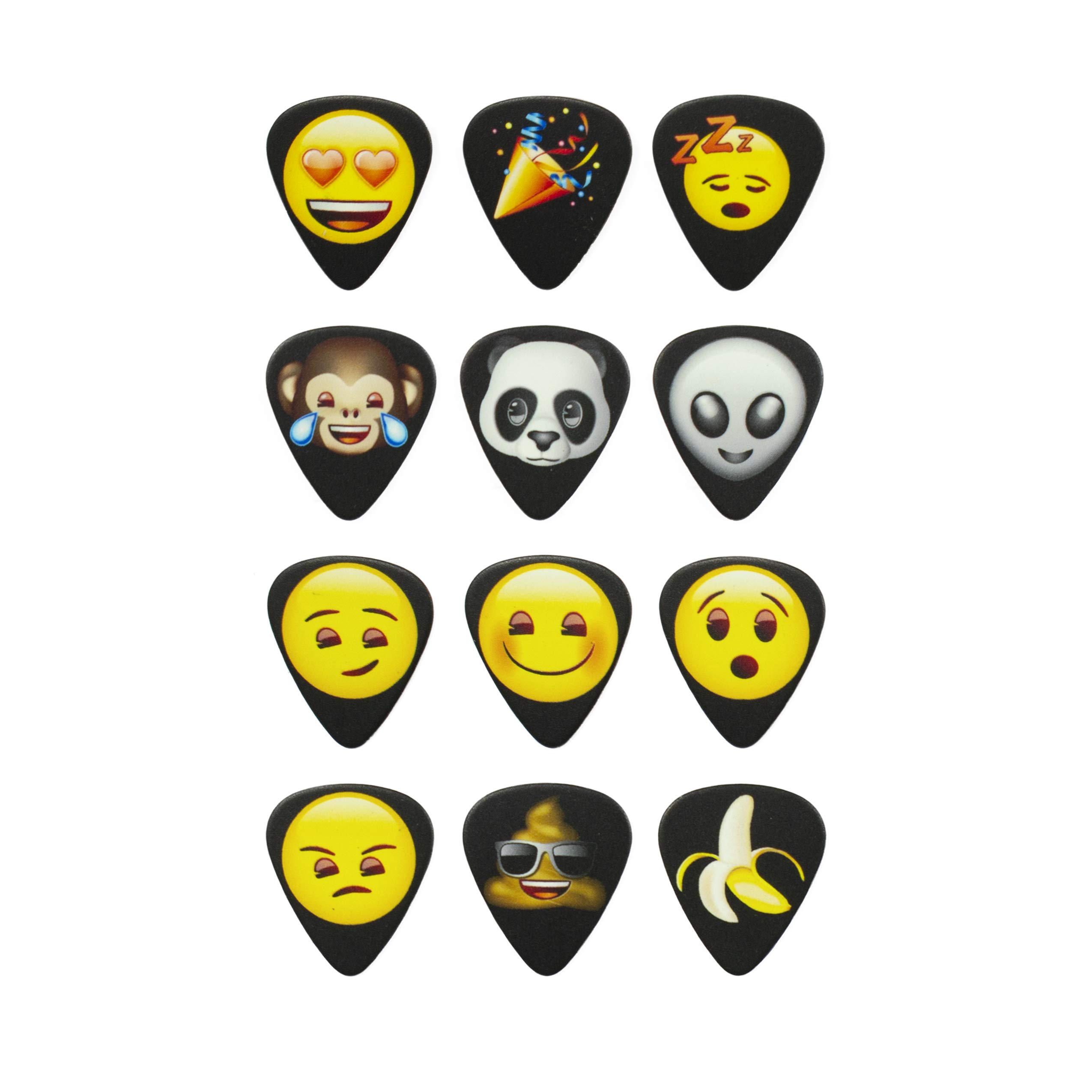 Perri's Leathers LP12-EMO6 emoji Guitar Picks, Iconic