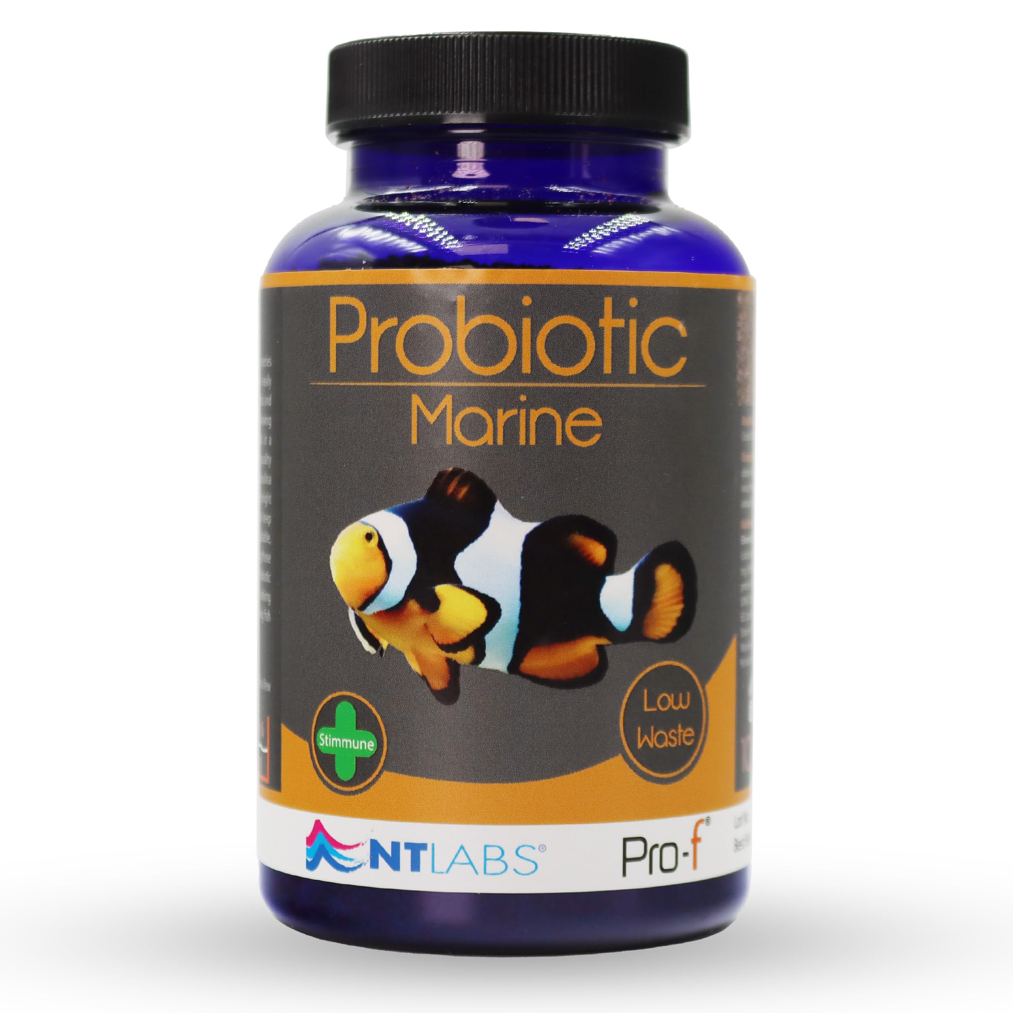 NT Labs Pro-f Probiotic Marine, Floating and Sinking Marine Fish Food, Granular Marine Fish Feed, Supports Immune System, Highly Nutritious Spirulina. 100g