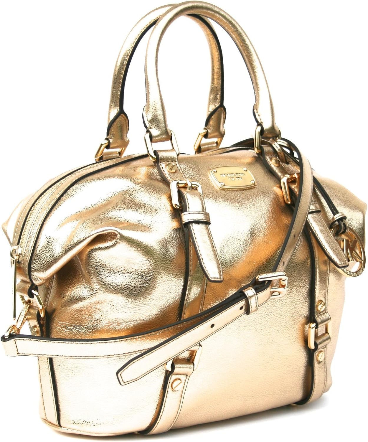 Michael Kors Bedford Medium Satchel Leather GOLD