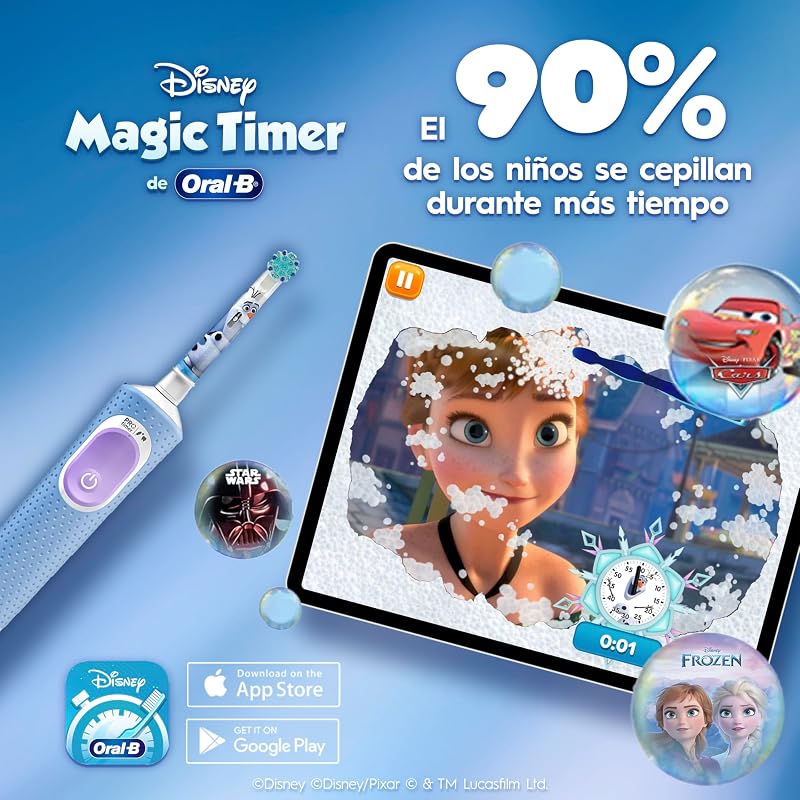 Pro Kids Cepillo de Dientes Eléctrico Disney Frozen, Niños +3 Años