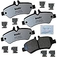 Bendix Fleet Metlok MKD1317FM Semi-Metallic Rear Brake Pads for Select Models Dodge Sprinter 2500, Freightliner 3500, Mercedes-Benz Sprinter, V250, Volkswagen Crafter Van