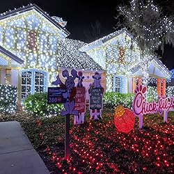 33ft 100 LED Christmas Lights Outdoor - 8 Modes