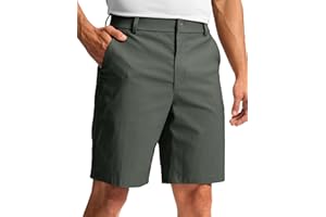 G Gradual Men's Golf Dress Shorts 5"/ 7"/ 9" Stretch Casual Work Flat Front Shorts for Men with 3 Pockets Quick Dry