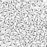 Auvoau 300Pcs Letter Beads T 4X7mm White Alphabet Beads Acrylic Round Shape Loose Beads for Name Bracelets Necklaces Key Chains DIY Jewelry Making (T)