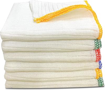 Towelogy Heavy Duty Cotton Dish Cloths 38x40cm Pack of 4 Assorted Colours