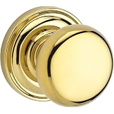 Baldwin Reserve 9BR3520-024 Traditional Round Passage Knob in Polished Brass