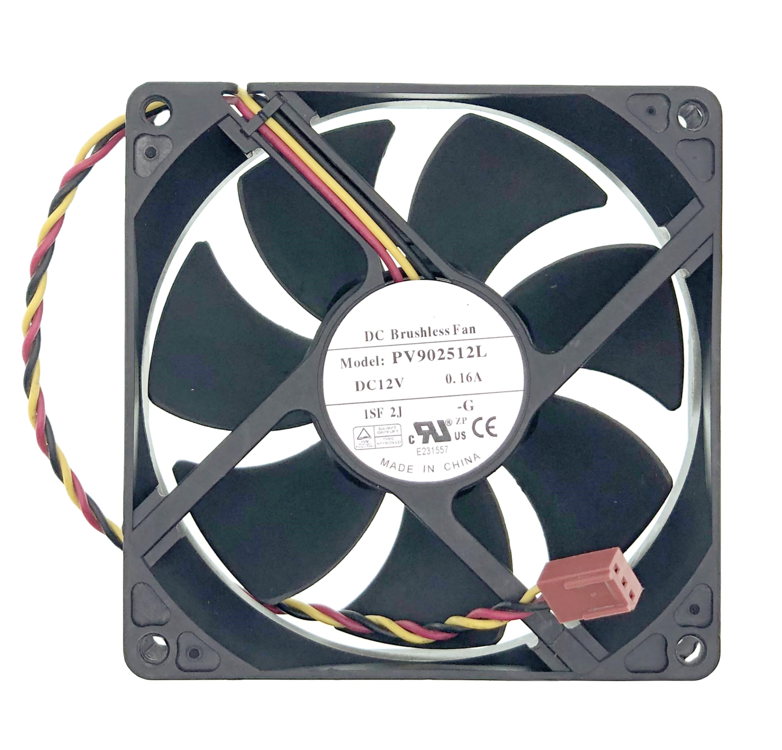 Photo 1 of for Foxconn PV902512L DC12V 0.16A 3-Pin 3-Wire Silent Chassis Cooling Fan Size:92x92x25mm.