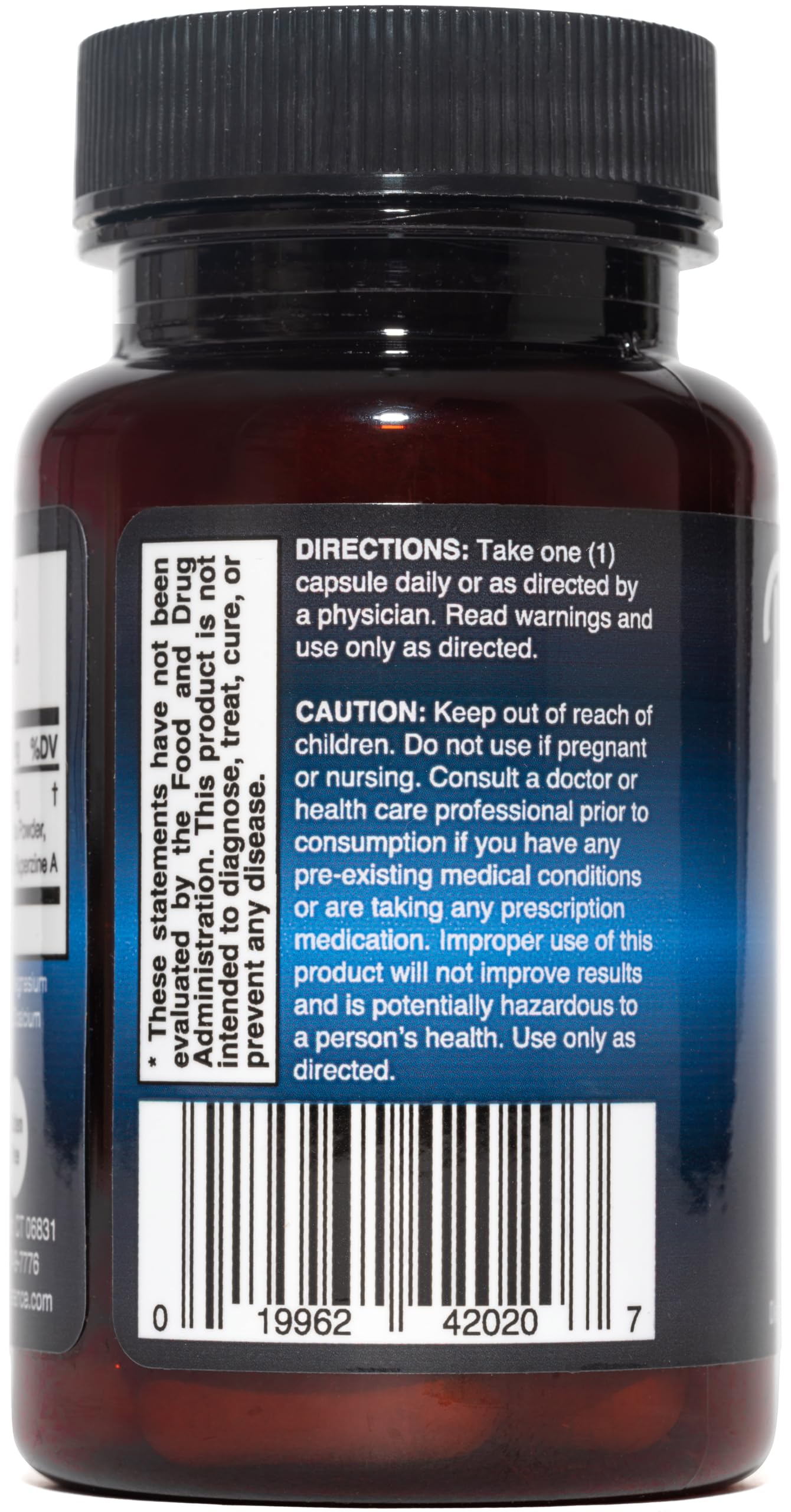Natural Cognitive Enhancement Supplement Capsule - Non-GMO, Vegan, Gluten-Free
