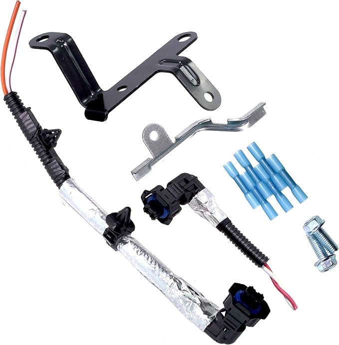 APDTY 015249 Fuel Injector #2 & #7 Wiring Harness 90 Degree Upgrade Kit