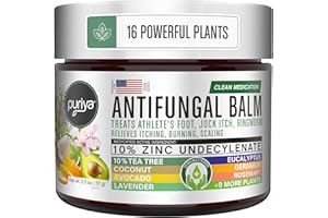 Puriya Clinically Proven Antifungal Cream for Skin Fungus, Extra-Strength Athletes Foot Cream Treatment, Jock Itch, Ringworm Treatment for Humans, Anti Fungal Itchy Skin Relief with Tea Tree Oil