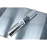 VViViD Brushed Stainless Steel Natural Texture Architectural Adhesive Vinyl 15.8 Inches x 6.5 Feet Roll