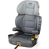 Chicco KidFit ClearTex Plus 2-in-1 Belt-Positioning Booster Car Seat, Backless and High Back Booster Seat, for Children Aged 