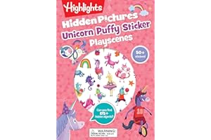 Unicorn Hidden Pictures Puffy Sticker Playscenes: Unicorn Hidden Pictures Puffy Sticker Playscenes (Highlights Puffy Sticker Playscenes): Unicorn ... with Over 50 Reusable Stickers to Decorate