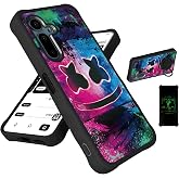 Aroepurt for Solana Seeker Case Compatible for Saga 2 Solana Mobile Seeker Phone Case Cover [Hard PC + Soft Silicone][Ring Support] [Luminous Effect] YGH-BQ