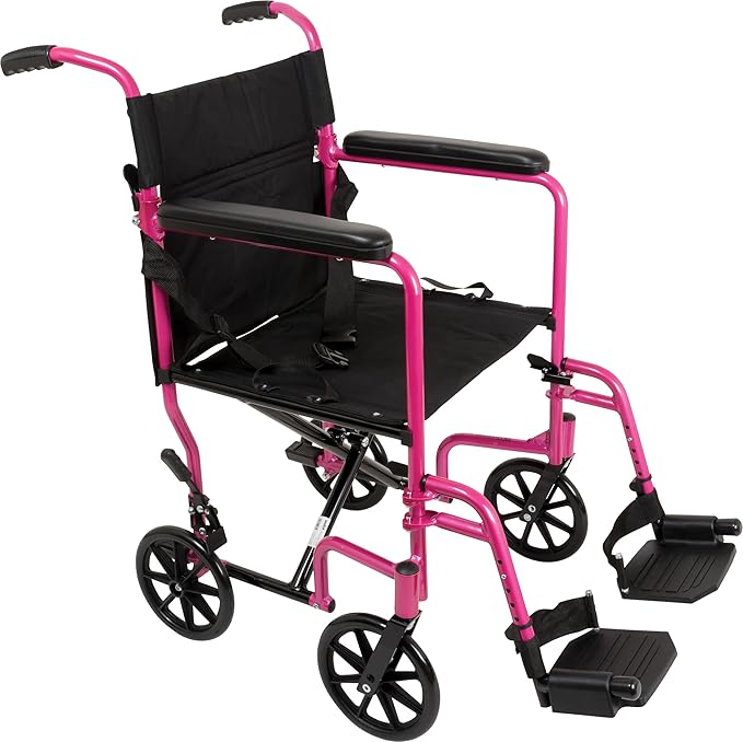 ProBasics Aluminum Transport Wheelchair 19” Wheel Chair