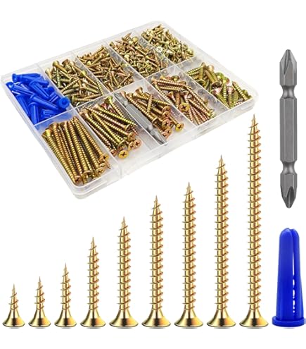 Amazon.com: The Hillman Group 130280 Large Assorted Wood Screw Kit