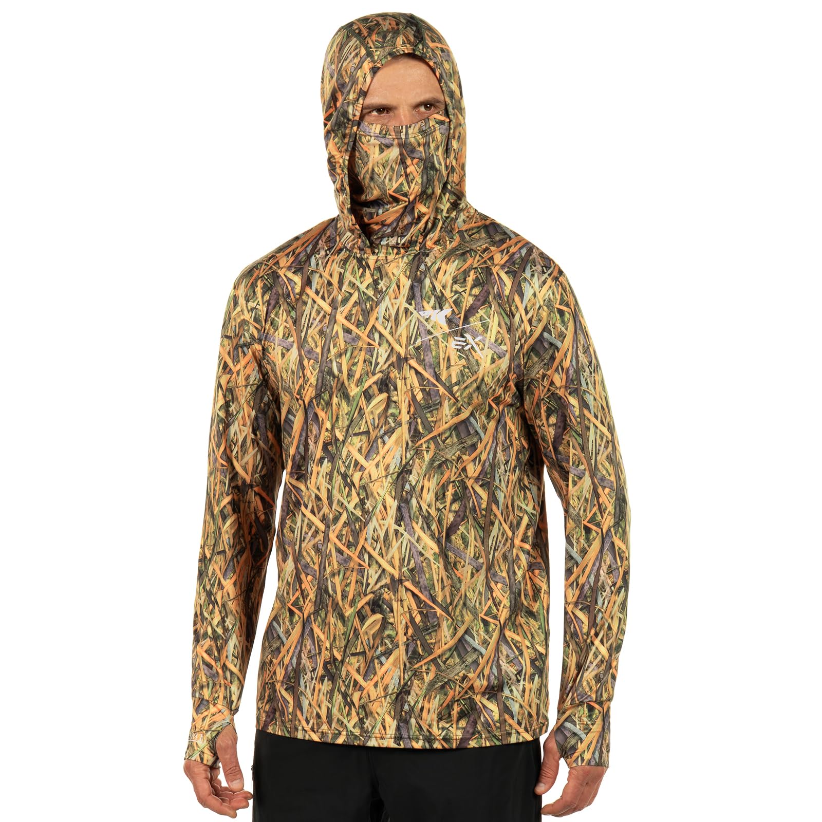 KastKing Men's Hoodie Shirt UPF 50 Long Sleeve Fishing Shirt UV Protection Shirt Image