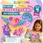 Unicorn Cross Stitch Kit for Kids Ages 6-12 - 4 Felt Beginner Projects