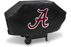 RICO INDUSTRIES NCAA Deluxe Grill Cover Deluxe Vinyl Grill Cover - 68" Wide/Heavy Duty/Straps