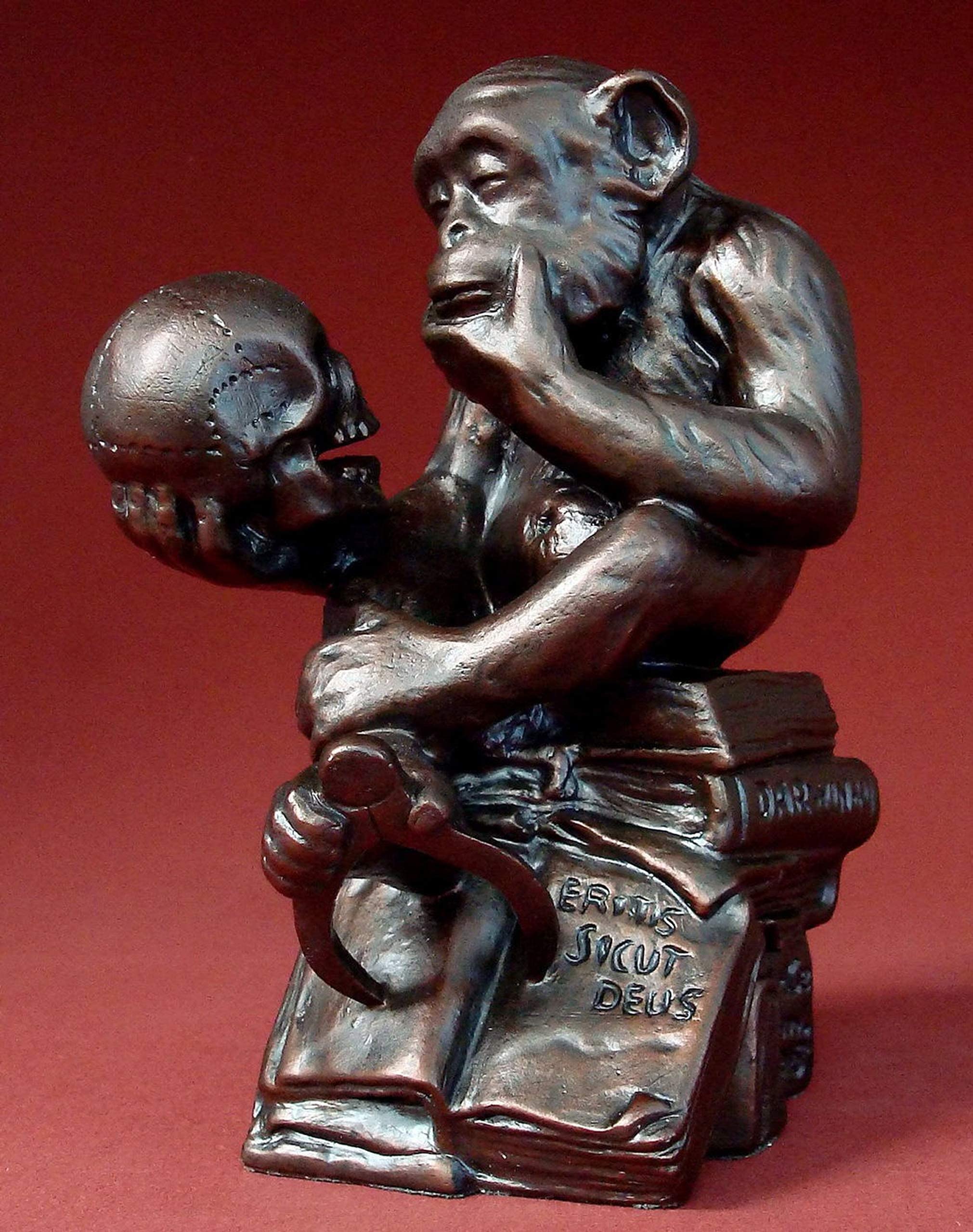 The Darwin Monkey Bronze Figurine RHEINHOLD, WOLFGANG HUGO