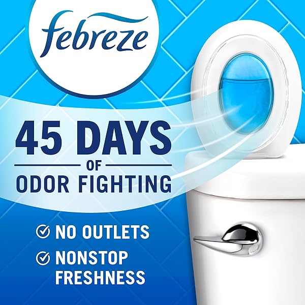FEBREZE SMALL SPACES AIR FRESHENER, ODOR-FIGHTING, PLUG-IN ALTERNATIVE, AIR FRESHENERS FOR HOME AND BATHROOM AND KITCHEN, CLOSET AIR FRESHENERS, LIGHT LAVENDER SCENT, 2 COUNT