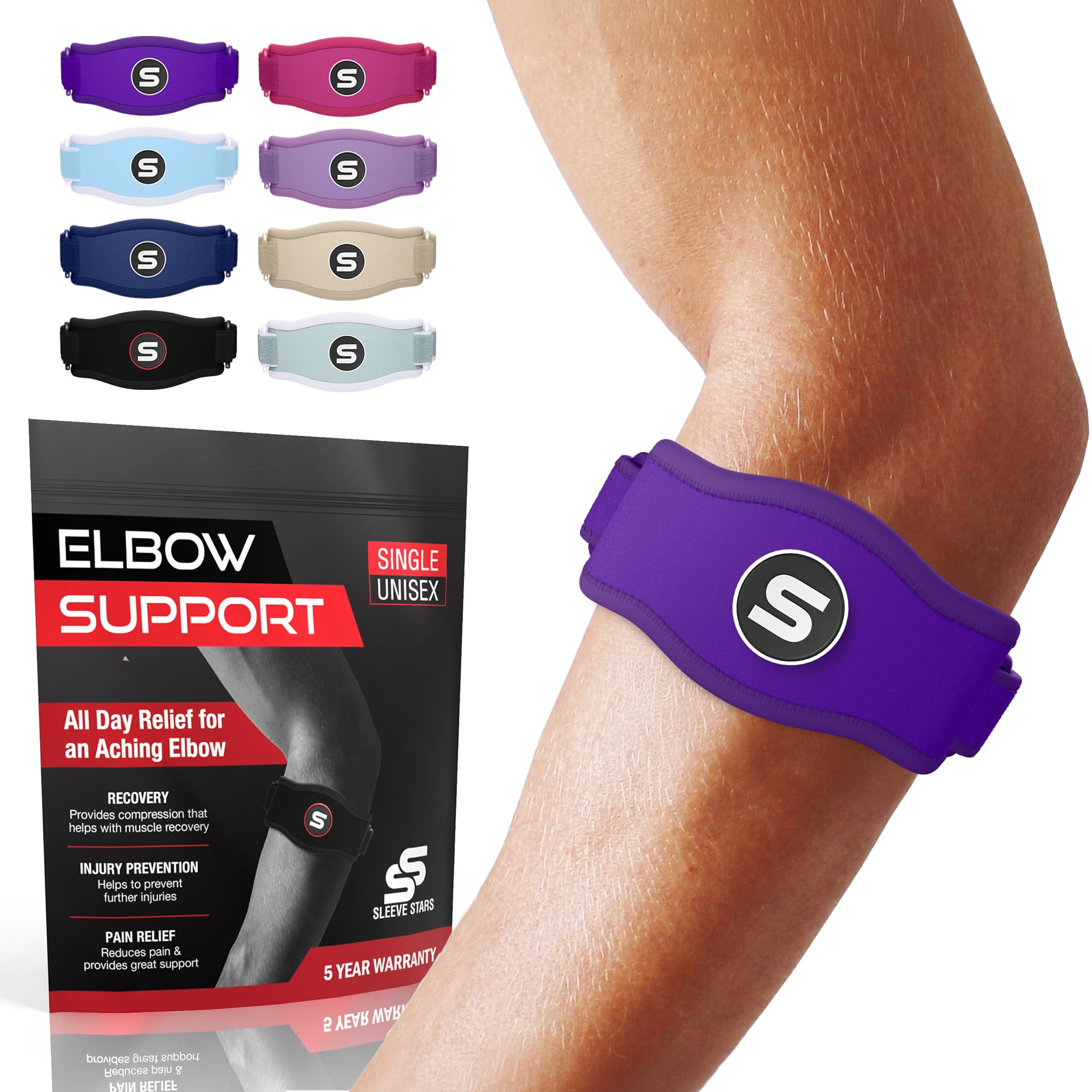 Sleeve Stars Tennis Elbow Brace for Women