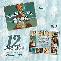Pin-Up Calendar 2026, Caught in the Act, 2-Panel
