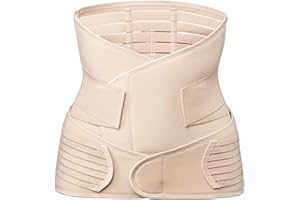 KÜB KUB 2 in 1 postpartum back support belly band, c section recovery belly binder for pelvis, lumbar, waist pain relief, abdominal belly wrap, girdle for breastfeeding women, Large