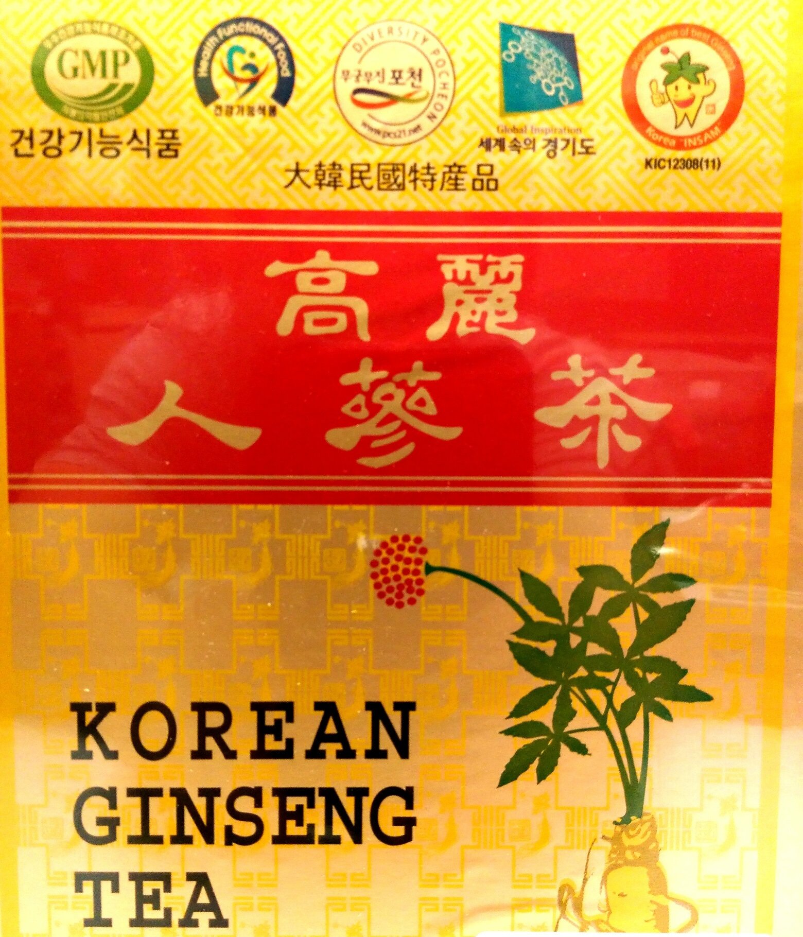 Korean Red Ginseng Tea 3g x 50 Packets Korean Ginseng Tea