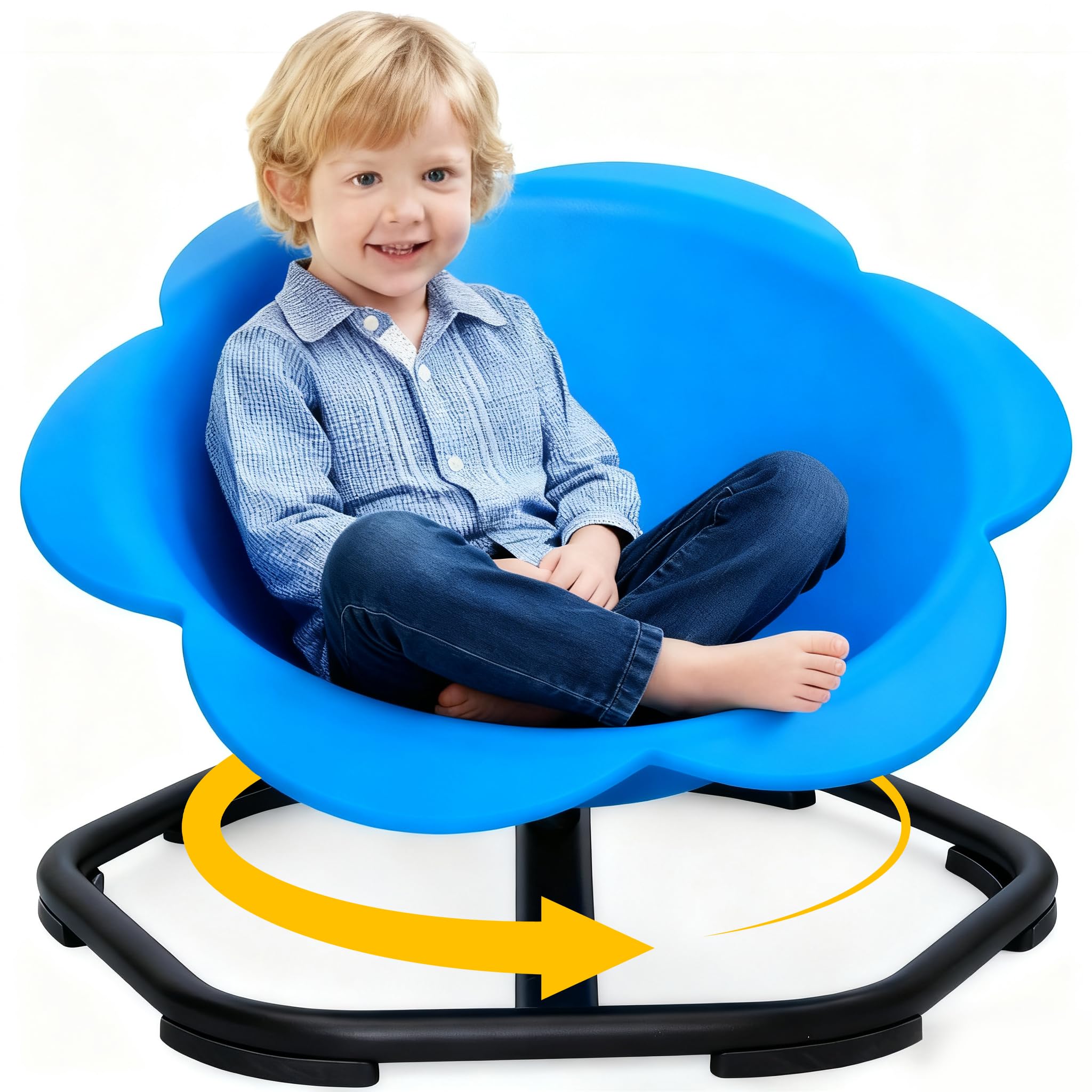 Sensory Spinning Chair for Autism,360° Swivel Chair for Toddler, Non-Slip Metal Base, Educational Special Needs Resource Improving Physical Coordination,Sensory Toys for Autism