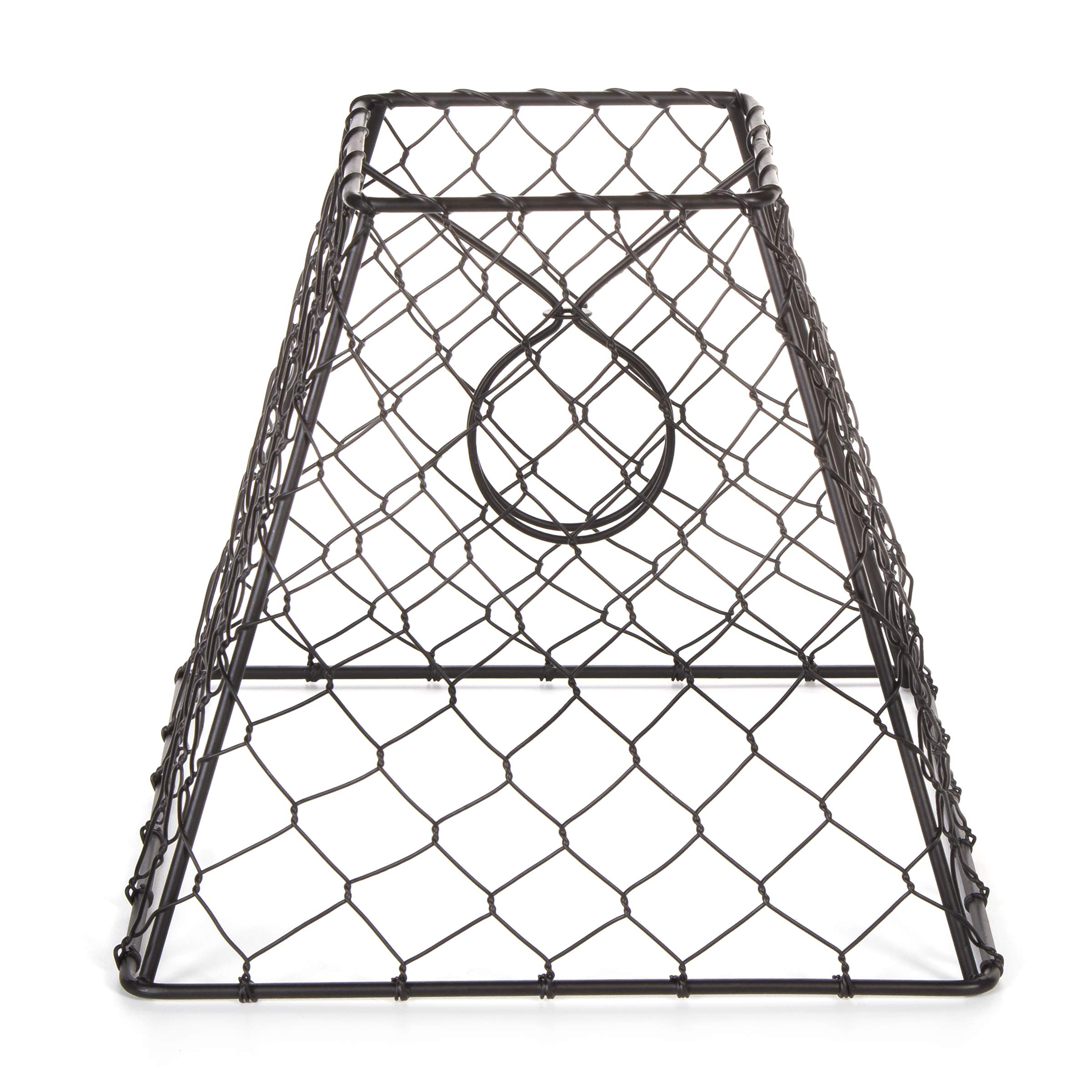 Darice Clip-On Chicken Wire Lamp Shade: Square, Black, 8 x 8 inches