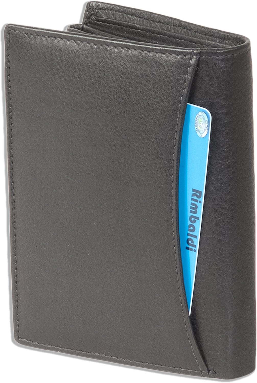 Rimbaldi - Bolt Purse in Portrait Made from Very Soft, untreated Calf Leather in Black - Image 5