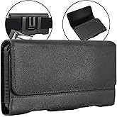 BECPLT iPhone 15 Pro 15 iPhone 14 Pro 14 13 Pro 12 Pro Cell Phone Pouch Nylon Holster Case with Belt Clip Cover for iPhone 13