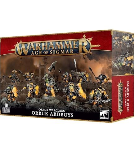 Figurine Warhammer Age Of Sigmar - Tuskboss On Maw-Grunta - Orruk Warclans - à Peindre