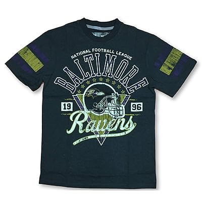 G-III Sports Baltimore Ravens Men's Pay Dirt Distressed Crew Neck T-Shirt (X-Large)