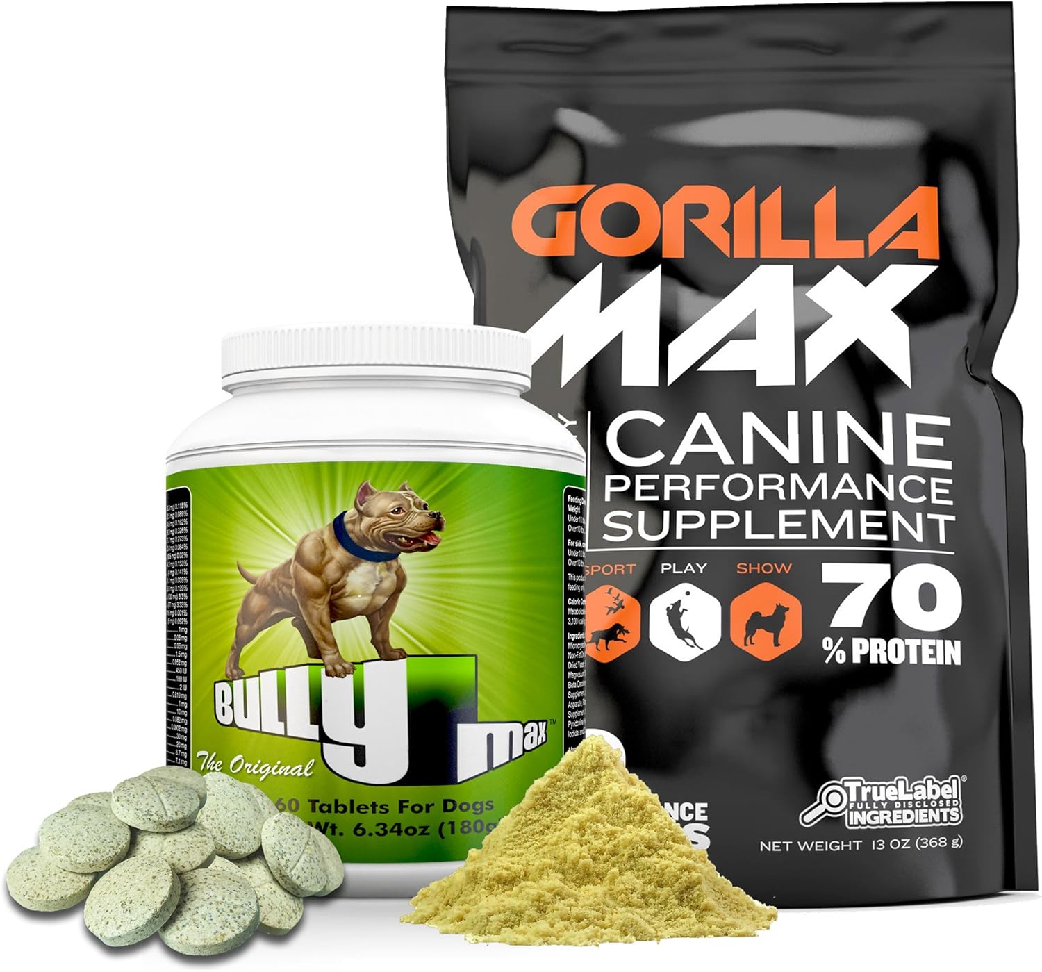 Bully Max Dog Muscle Supplement (Bully Max & Gorilla Max Combo) Amazon