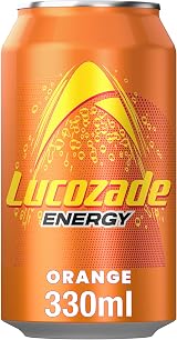 Lucozade Energy Drink Orange 12x330ml - Sparkling Glucose Orange Drink view 2