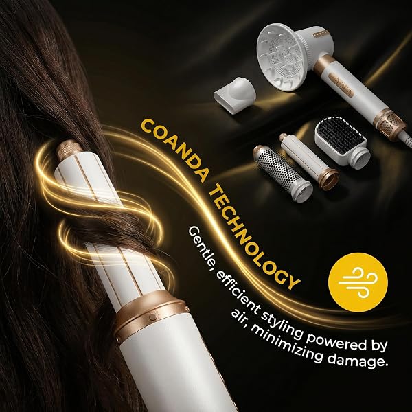 NORA STYLER MULTI-STYLER PRO 7-IN-1, IONIC HOT AIR HAIR STYLER FOR CURLING, STRAIGHTENING, DRYING & VOLUMIZING, PROFESSIONAL HAIR STYLING TOOL FOR ALL HAIR TYPES