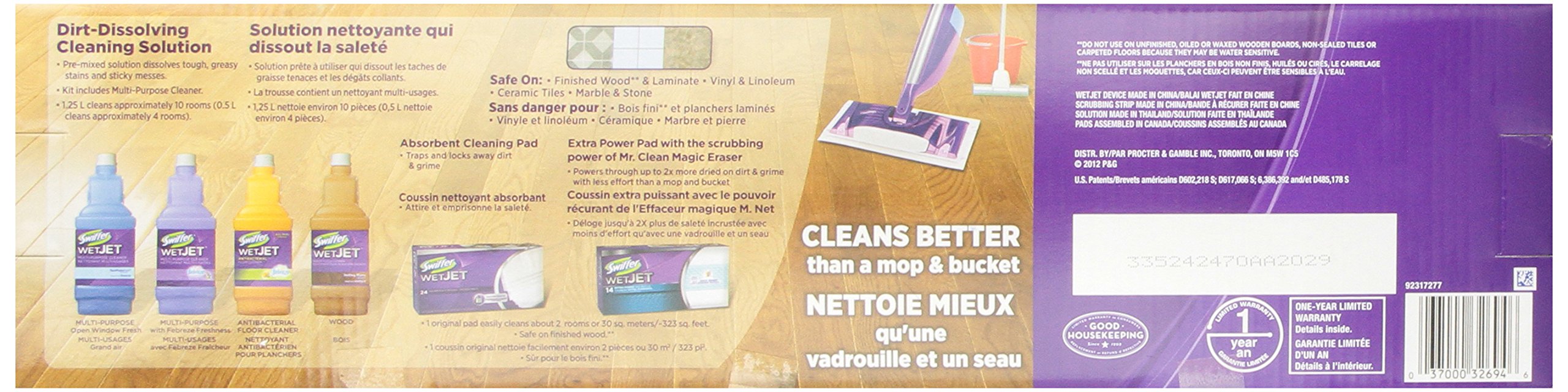 Swiffer WetJet Spray, Mop Floor Cleaner Starter Kit on Galleon Philippines