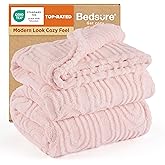 Bedsure GentleSoft Fleece King Size Blanket for Bed - Super Soft & Cozy, Fluffy Blankets for Women & Girls, Ideal for Sofa & Couch, Pink, 108x90 Inches