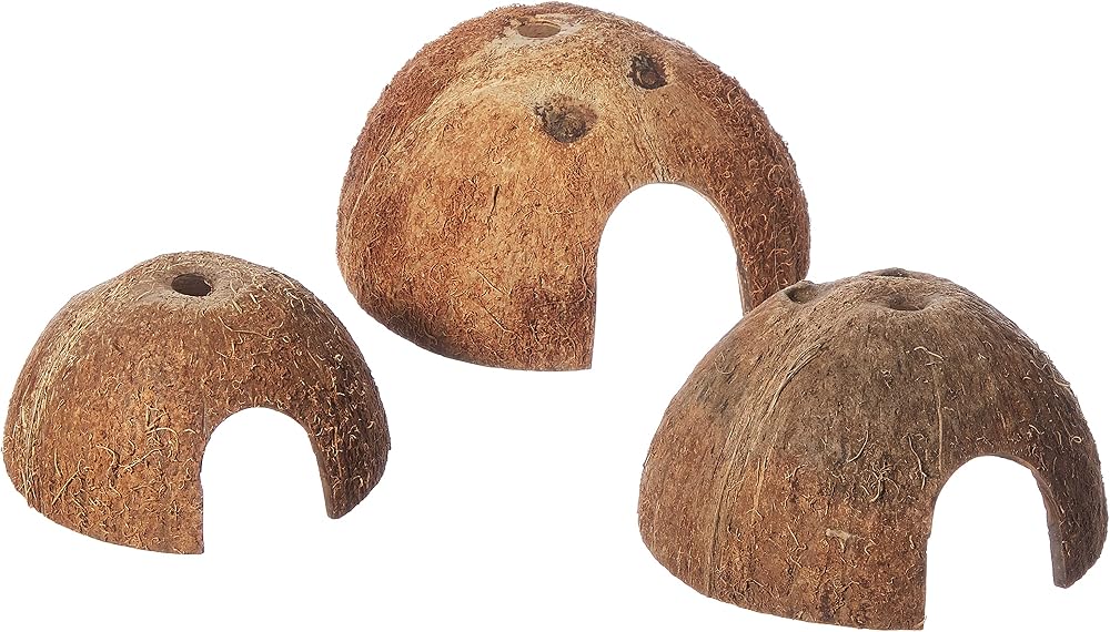 Trixie Three Coconut Hideaway Home 10 x 12 x 8 cm Pack of 3