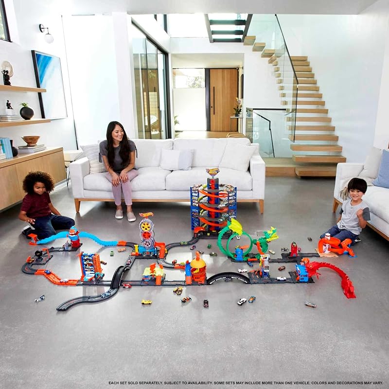 Unlimited Fuel Can Stunt Box Playset y Coche